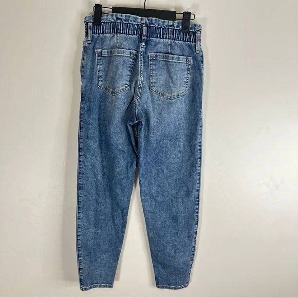 Abercrombie Kids Pull On Elastic Waist Paper Bag Denim 13/14 Girls - Picture 3 of 6